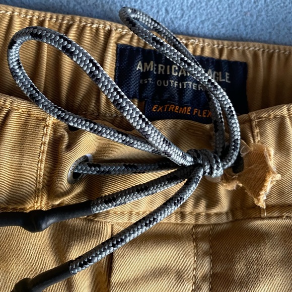 Twill Khaki Joggers - Picture 3 of 7